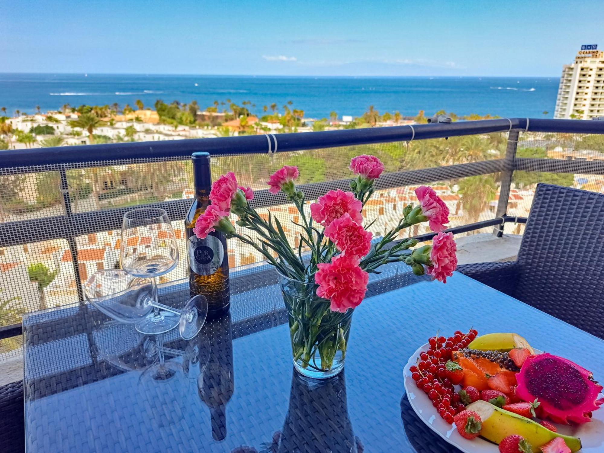 Cozy Ocean And La Gomera View Appartment بلايا ذي لاس أميريكاس المظهر الخارجي الصورة